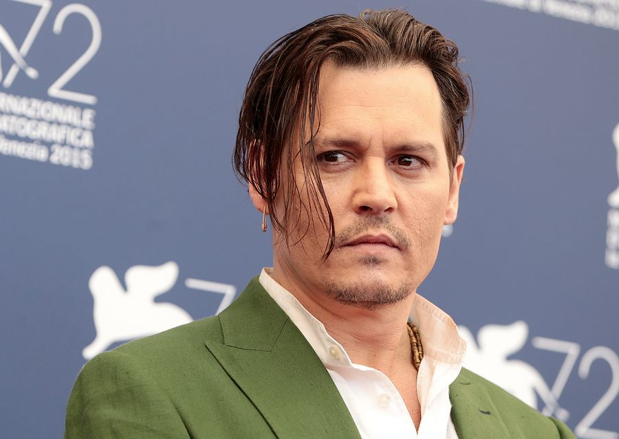 Johnny Depp at the photocall for Black Mass at the 2015 Venice F