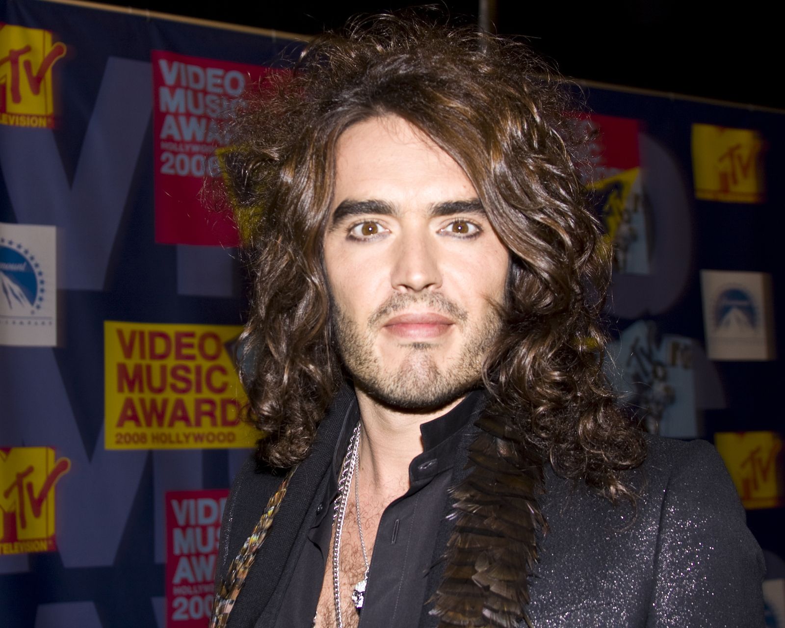 Russell Brand (Host) at the VMA's Taken September 7 2008 at the MTV Video Music Awards at Paramount Studios Hollywood CA slight blurriness