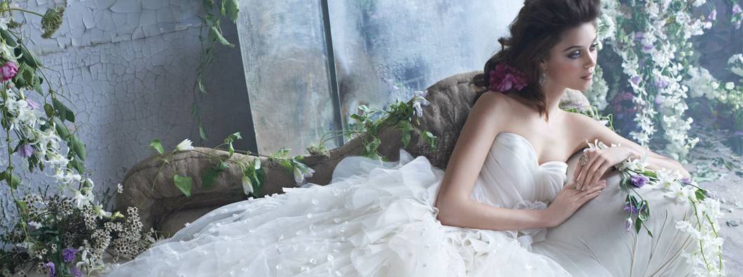 kleinfeld wedding dress designers Low-Back Bridal Drama, Refined