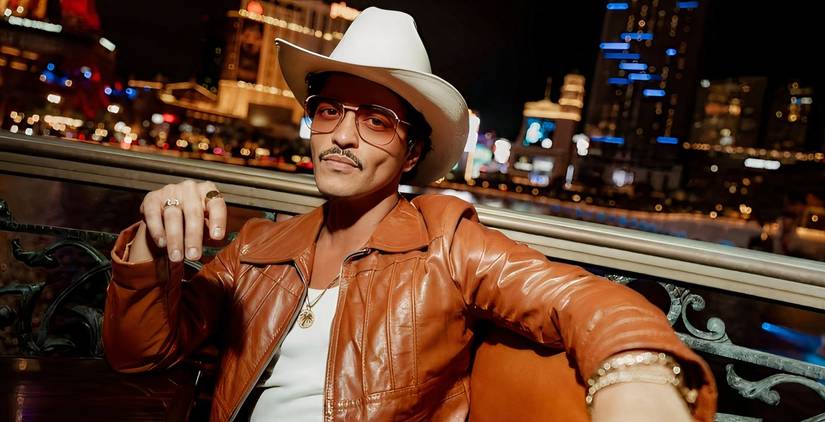 Bruno Mars Chilling Outside