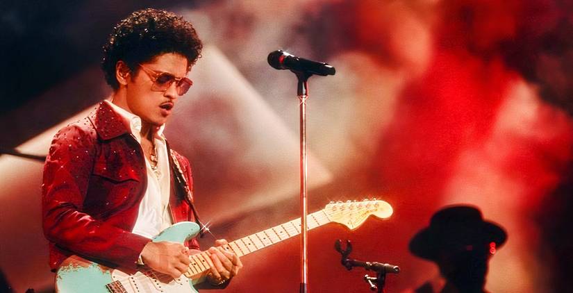 Bruno Mars Playing Guitar